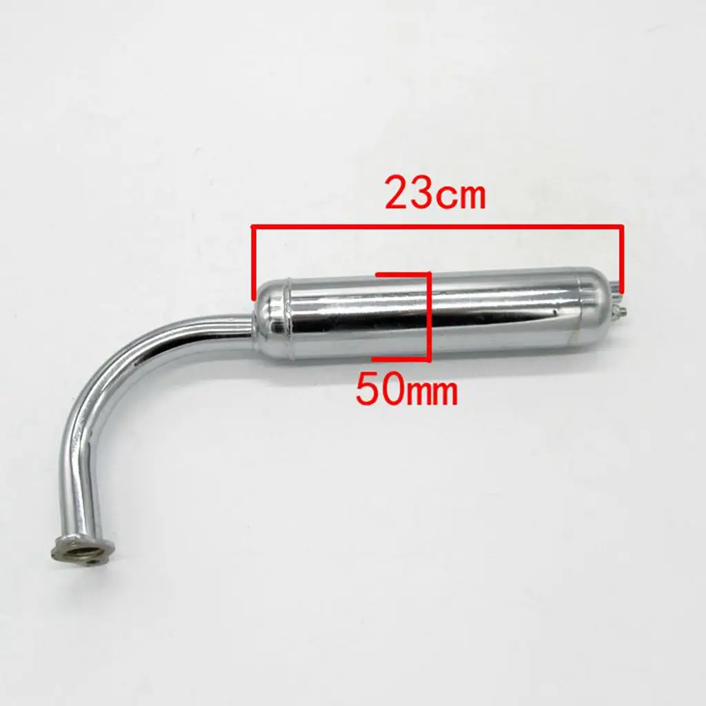 High Quality Iron Muffler Exhaust Pipe for Petrol Motorized Bicycle Engine 48cc 66cc 70cc 80cc
High Quality Iron Muffler Exhaust Pipe for Petrol Motorized Bicycle Engine 48cc 66cc 70cc 80cc