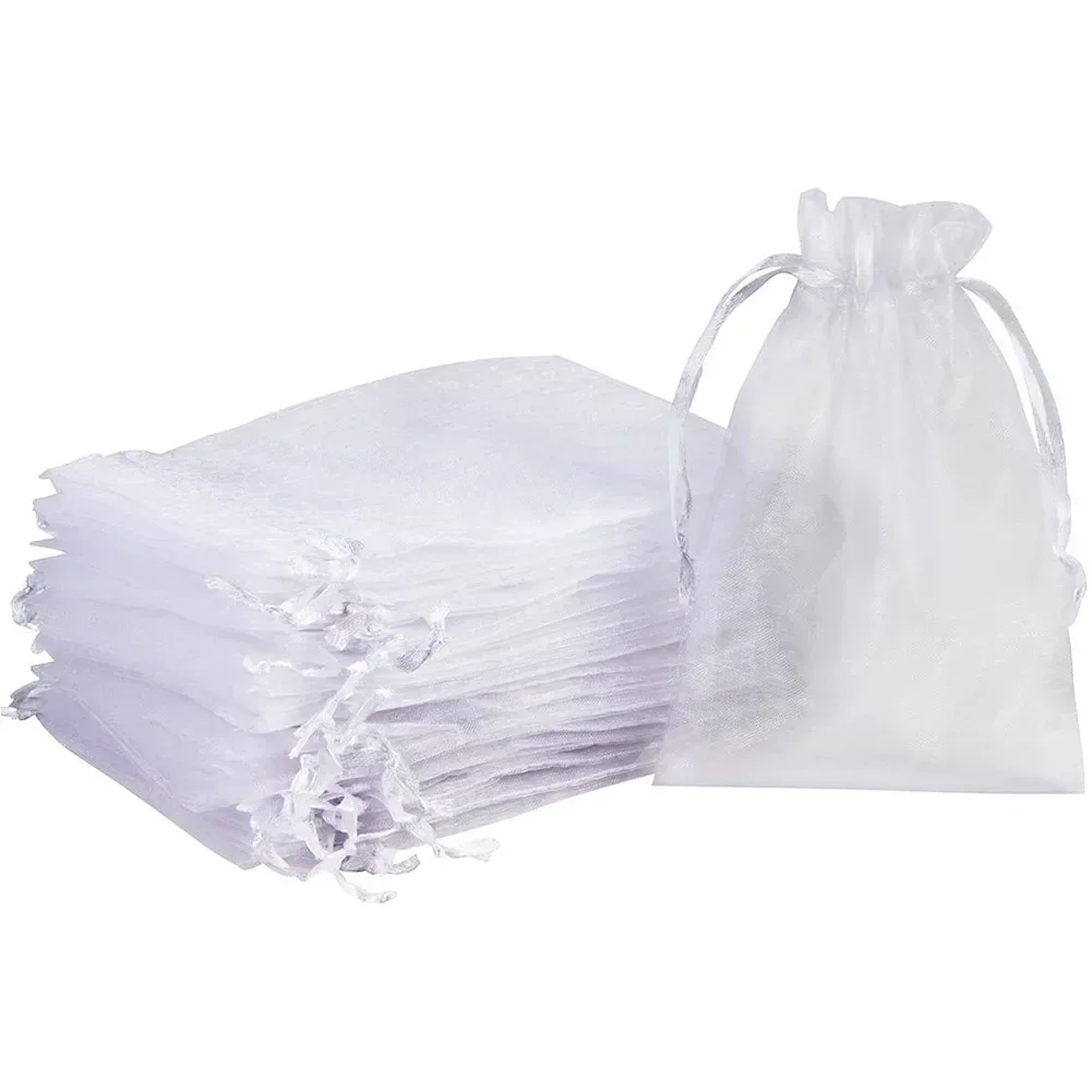 100pcs/lot Organza Gift Bag For Jewelry White Drawstring Pouches For Wedding Christmas Candy Gift Bags Jewelry Packing
100pcs/lot Organza Gift Bag For Jewelry White Drawstring Pouches For Wedding Christmas Candy Gift Bags Jewelry Packing