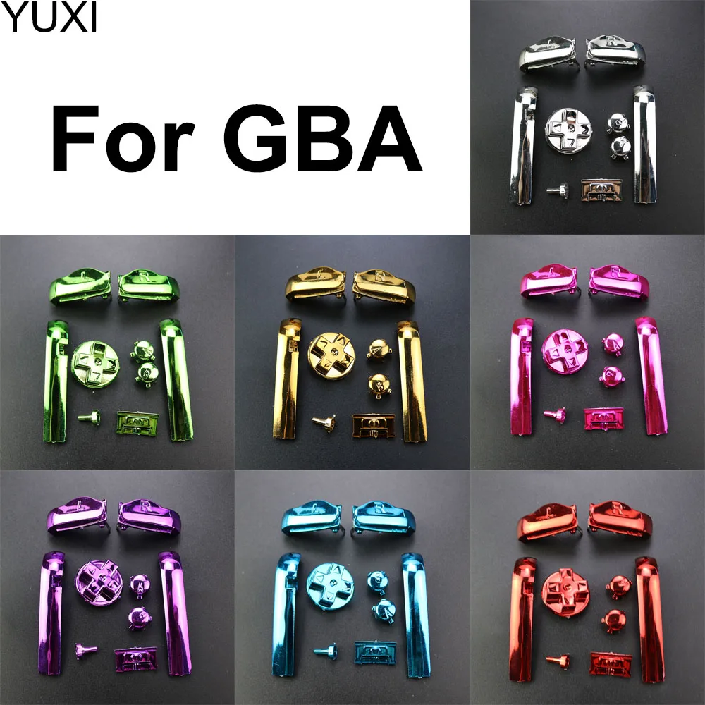 YUXI 1Set Electroplating Replacement Power Switch Keypad L R A B Direction Button D Pad for GBA Key Button Accessories
YUXI 1Set Electroplating Replacement Power Switch Keypad L R A B Direction Button D Pad for GBA Key Button Accessories