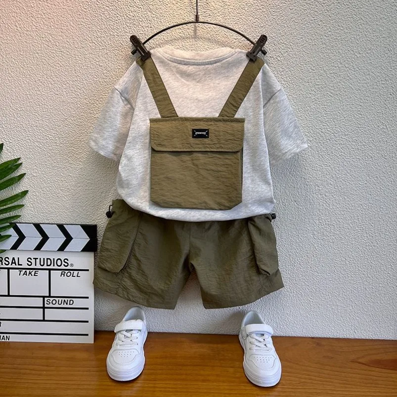 Boys Clothes Fashion Crew Neck Children Tracksuit T-shirt Handsome Denim Shorts 2pcs Suit Kids Outfit Baby Set 2-10 Summer Years
Boys Clothes Fashion Crew Neck Children Tracksuit T-shirt Handsome Denim Shorts 2pcs Suit Kids Outfit Baby Set 2-10 Summer Years
