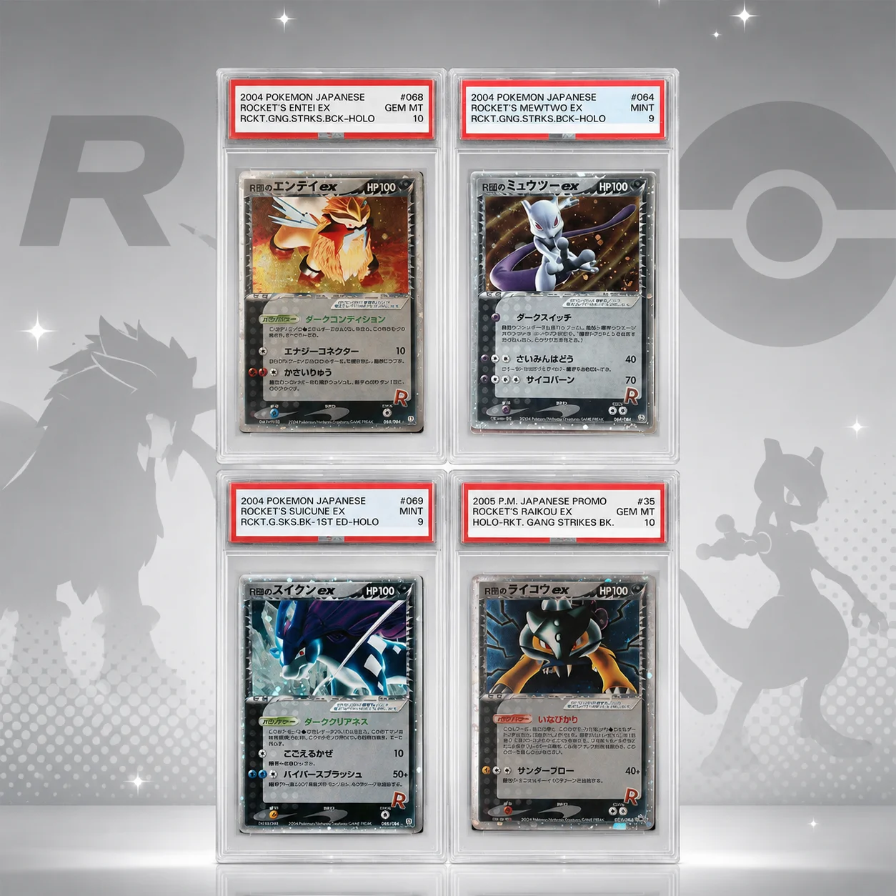 DIY Self-made Anime PTCG ROCKET'S ENTEI MEWTWO SUICUNERAIKOU 10Points Rare Rating Card English Version Collecting Card Gift
DIY Self-made Anime PTCG ROCKET'S ENTEI MEWTWO SUICUNERAIKOU 10Points Rare Rating Card English Version Collecting Card Gift