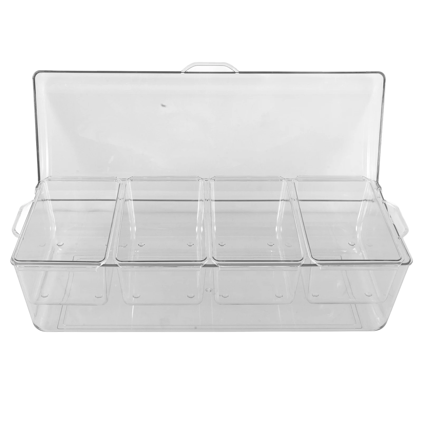 Multi-Compartment Salad Storage Container Portable for Fridge Parties Picnics Bbq Salad Box with Lid Condiment Server 
Multi-Compartment Salad Storage Container Portable for Fridge Parties Picnics Bbq Salad Box with Lid Condiment Server