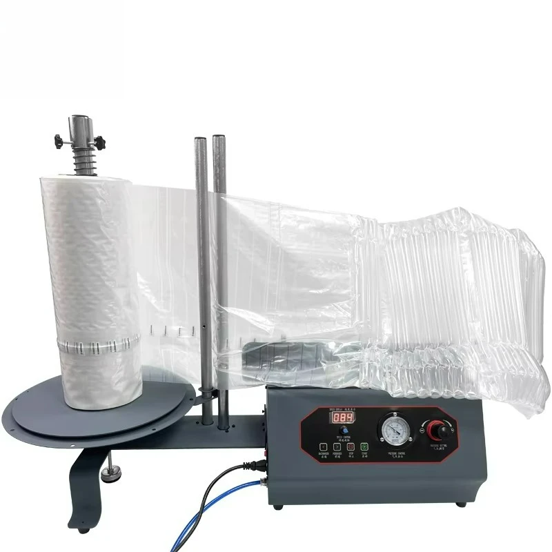 Inflatable cushioning and packaging void fill air column sheet machine automation systems
Inflatable cushioning and packaging void fill air column sheet machine automation systems