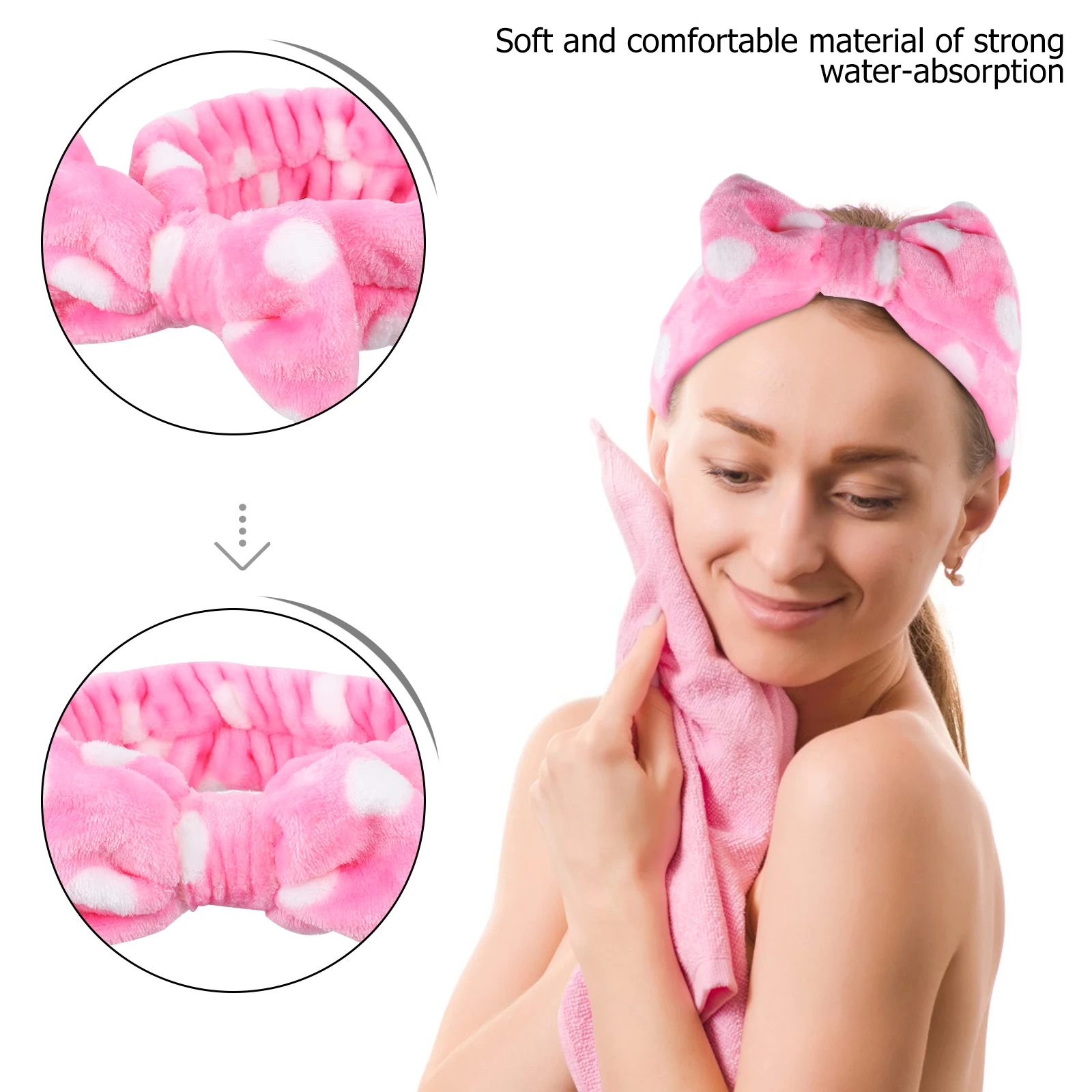 4Pcs Coral Fleece Elastic Hairbands Female Makeup Spa Facial Cleansing Head Wrap Hair Accessory Bathing Headband
4Pcs Coral Fleece Elastic Hairbands Female Makeup Spa Facial Cleansing Head Wrap Hair Accessory Bathing Headband