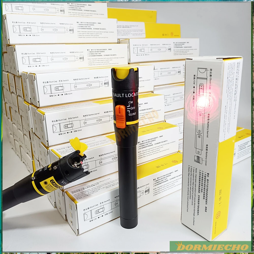 10pcs Durable Optical Fiber Fault Locato Optical Fiber 10mw 10Km VFL Fiber Optic Test Lighting Pen Red Light Pen Anti-fall FTTH
10pcs Durable Optical Fiber Fault Locato Optical Fiber 10mw 10Km VFL Fiber Optic Test Lighting Pen Red Light Pen Anti-fall FTTH