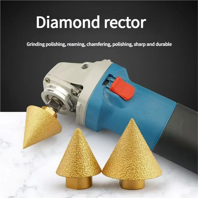 M14 38/50mm Thread Diamond Beveling Chamfer Bit Cone Punching Expanding Drill Bit Grinding Wheel Carve Polishing Wheel Chamferer
M14 38/50mm Thread Diamond Beveling Chamfer Bit Cone Punching Expanding Drill Bit Grinding Wheel Carve Polishing Wheel Chamferer