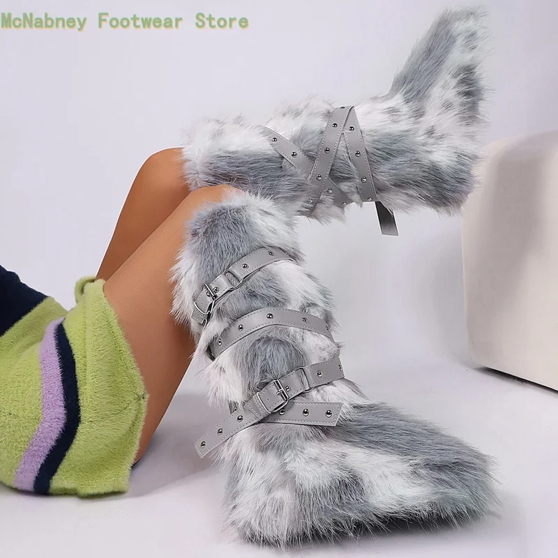 2025Высокие сапоги с леопардовым принтом, меховые сапоги с ремешком, зимние сапоги на платформе и высоком каблуке, осенне-зимняя роскошная модель
2025Высокие сапоги с леопардовым принтом, меховые сапоги с ремешком, зимние сапоги на платформе и высоком каблуке, осенне-зимняя роскошная модель