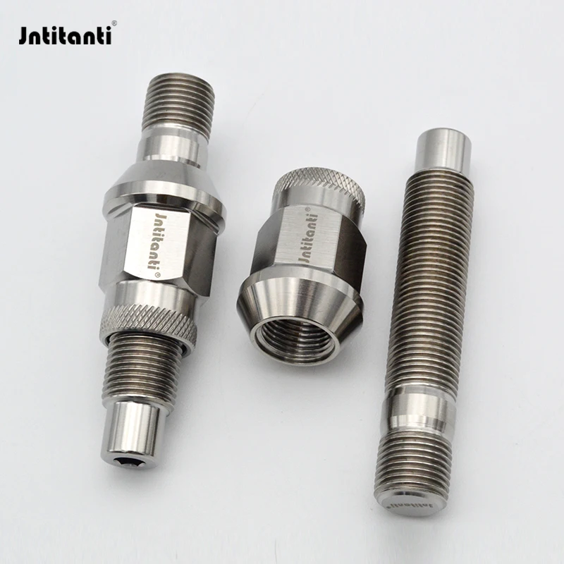 Jntitanti 10.9 grade Gr5 titanium 20pcs wheel stud M12*1.5*75mm with 20pcs wheel nut M12*1.5*35mm for old BMW and VW Benz
Jntitanti 10.9 grade Gr5 titanium 20pcs wheel stud M12*1.5*75mm with 20pcs wheel nut M12*1.5*35mm for old BMW and VW Benz