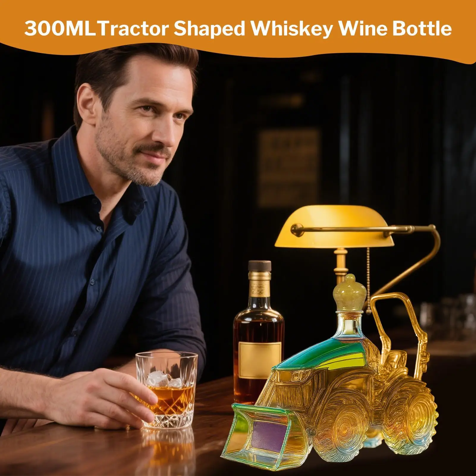 300ML 3D Tractor Decanter Tractor Shaped Whiskey Wine Bottle Glass Storage Ornament Decanter Decoration For Men Bar Cabinet
300ML 3D Tractor Decanter Tractor Shaped Whiskey Wine Bottle Glass Storage Ornament Decanter Decoration For Men Bar Cabinet