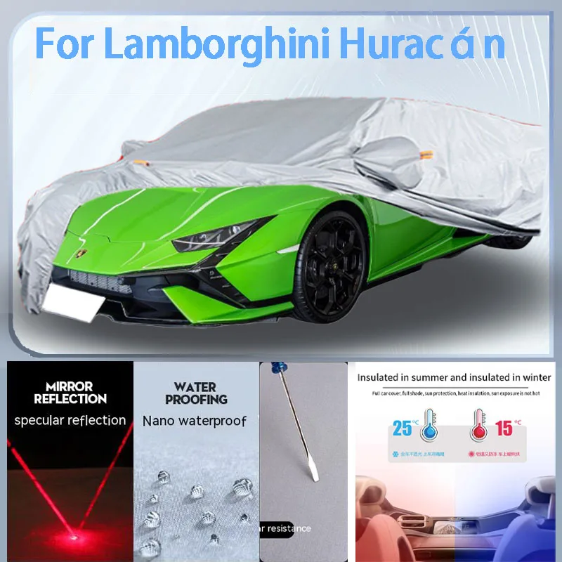 For Lamborghini Huracán Full Car cover with UV protection and Winter Insulation roles,Rainproof,Snowproof Ati-frost properties.
For Lamborghini Huracán Full Car cover with UV protection and Winter Insulation roles,Rainproof,Snowproof Ati-frost properties.