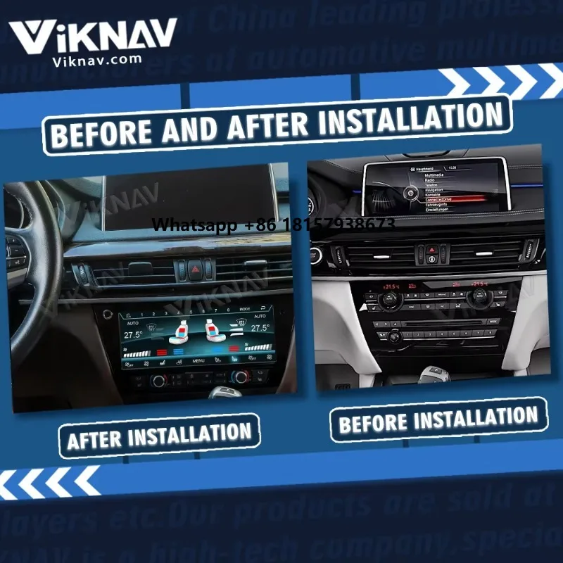 Viknav AC Panel Touch Screen Car Climate Control for X5 F15 X6 F16 2014-2019 Air Conditioning Board LCD Digital Display
Viknav AC Panel Touch Screen Car Climate Control for X5 F15 X6 F16 2014-2019 Air Conditioning Board LCD Digital Display