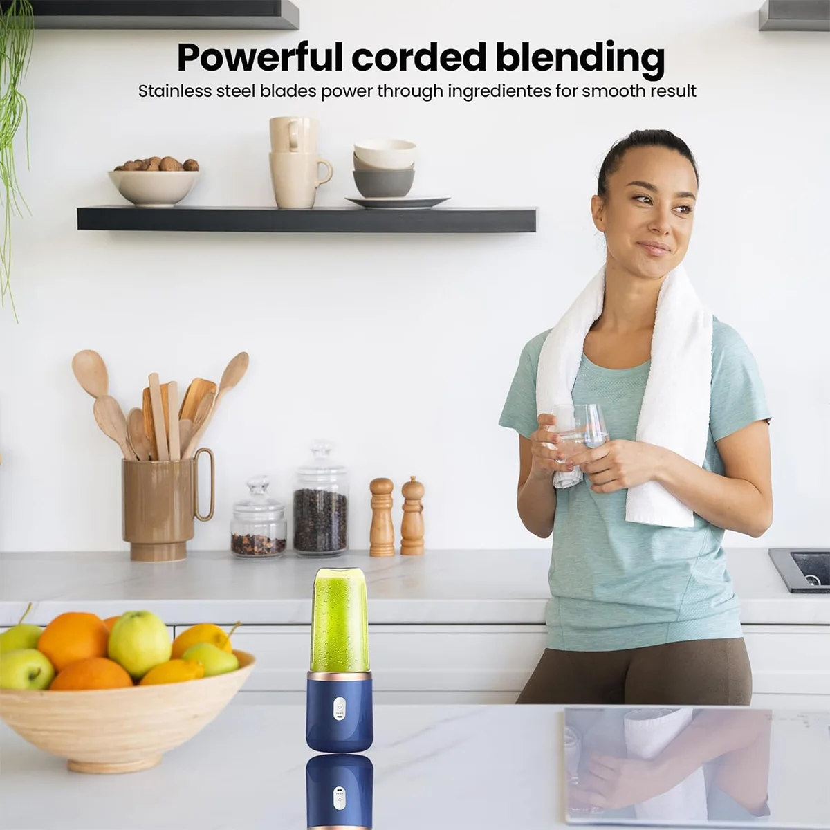 Portable Fruit Blender Handheld USB Rechargeable Smoothie Maker for Fitness Travel Office Home Fruit Juicer Maker
Portable Fruit Blender Handheld USB Rechargeable Smoothie Maker for Fitness Travel Office Home Fruit Juicer Maker