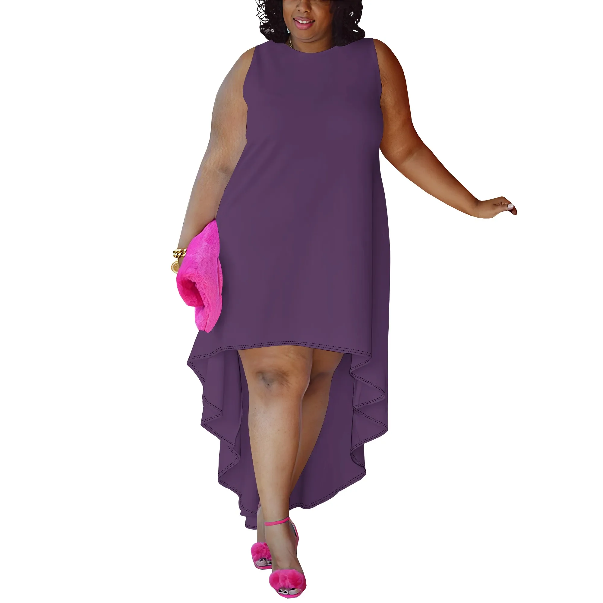 Plus Size Sexy Womens Midi Dress Fall Summer Spring Casual Loose Sleeveless Tank Irregular High Low Hem Long Sundress
Plus Size Sexy Womens Midi Dress Fall Summer Spring Casual Loose Sleeveless Tank Irregular High Low Hem Long Sundress