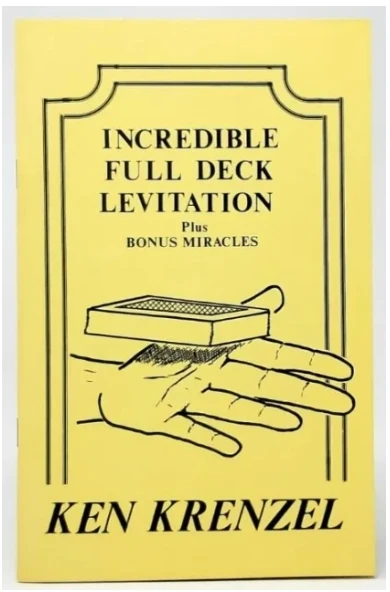 Incredible Full Deck Levitation Plus Bonus Miracles by Ken Krenzel - Magic tricks (Instant Download)
Incredible Full Deck Levitation Plus Bonus Miracles by Ken Krenzel - Magic tricks (Instant Download)