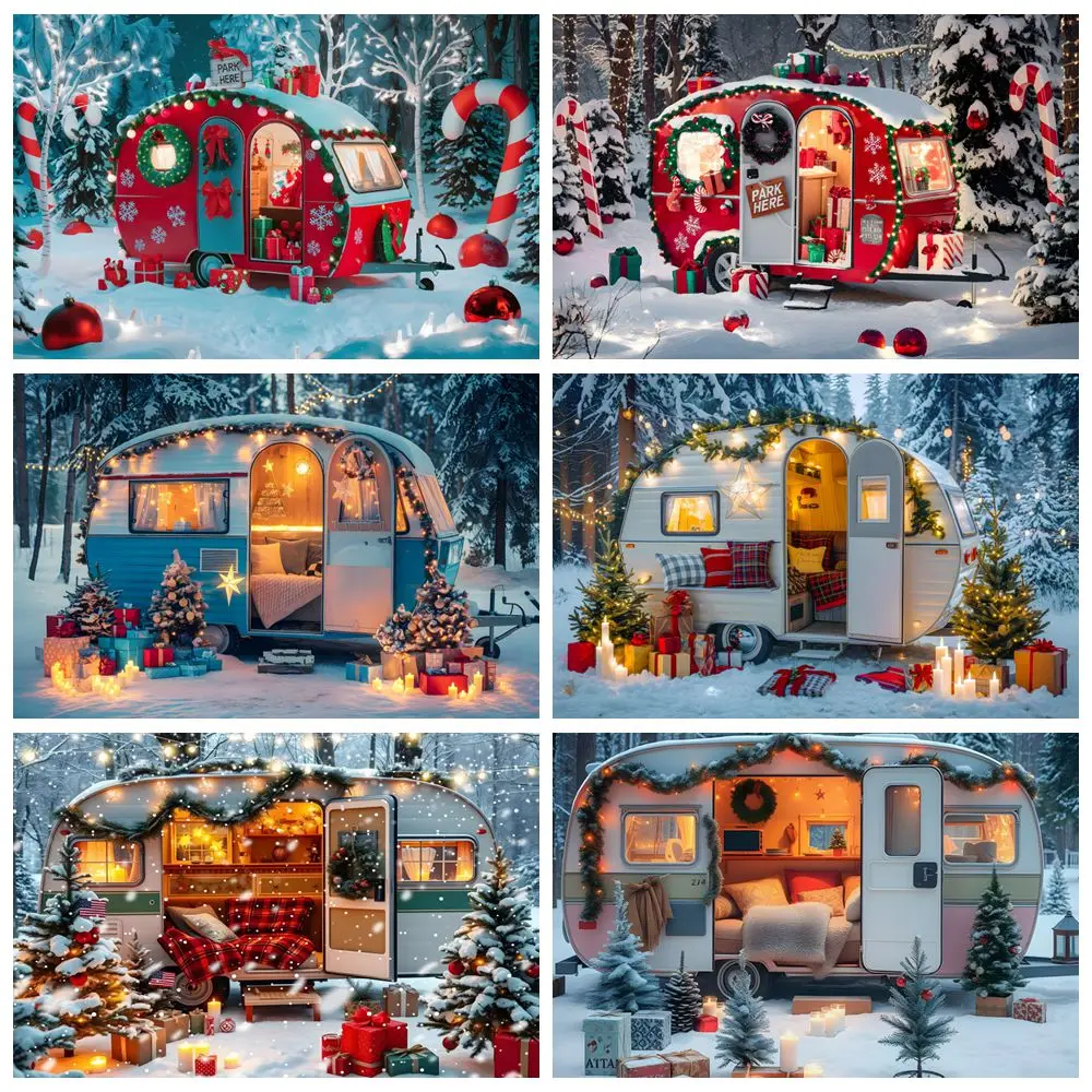 Christmas Car Backdrop Winter Snow Forest Gifts Outdoor Camping Kids Portrait Photography Background Decor Photo Studio Props
Christmas Car Backdrop Winter Snow Forest Gifts Outdoor Camping Kids Portrait Photography Background Decor Photo Studio Props