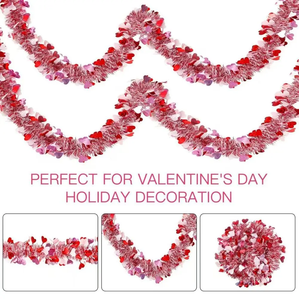 2M Heart Tinsel Garland DIY Ceiling Decor Valentines Garland Decorative Garland Love Sequins Hanging Decor Indoor Outdoor
2M Heart Tinsel Garland DIY Ceiling Decor Valentines Garland Decorative Garland Love Sequins Hanging Decor Indoor Outdoor