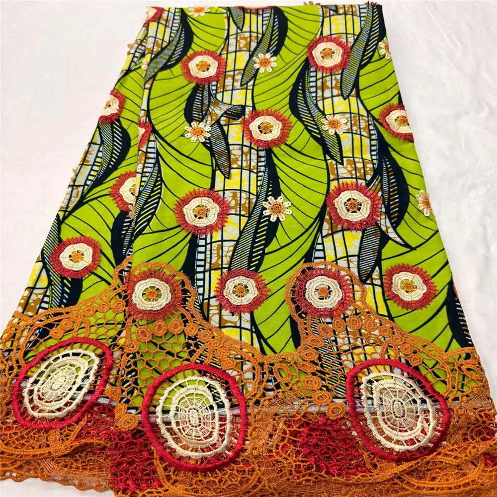 3+3 Yards African Printed Ankara Wax Fabrics Soft Original 100% Cotton Water Soluble Cord Wax Lace For Dress Sewing 16A58
3+3 Yards African Printed Ankara Wax Fabrics Soft Original 100% Cotton Water Soluble Cord Wax Lace For Dress Sewing 16A58