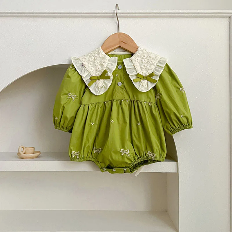 New Girls' Dress Spring and Autumn Long Sleeve Baby Romper Butterfly Collar Baby Girl Embroidered Dress Sister Outfit
New Girls' Dress Spring and Autumn Long Sleeve Baby Romper Butterfly Collar Baby Girl Embroidered Dress Sister Outfit