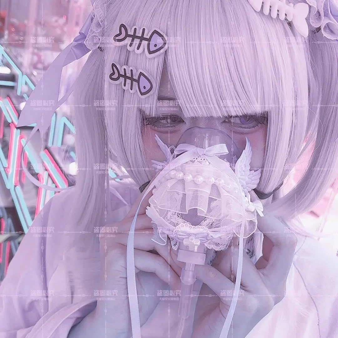 Anime cosplay crafts mine girl style Oxygen mask cute sickliness quadratic element pill girl lolita gate Jewelry photography
Anime cosplay crafts mine girl style Oxygen mask cute sickliness quadratic element pill girl lolita gate Jewelry photography
