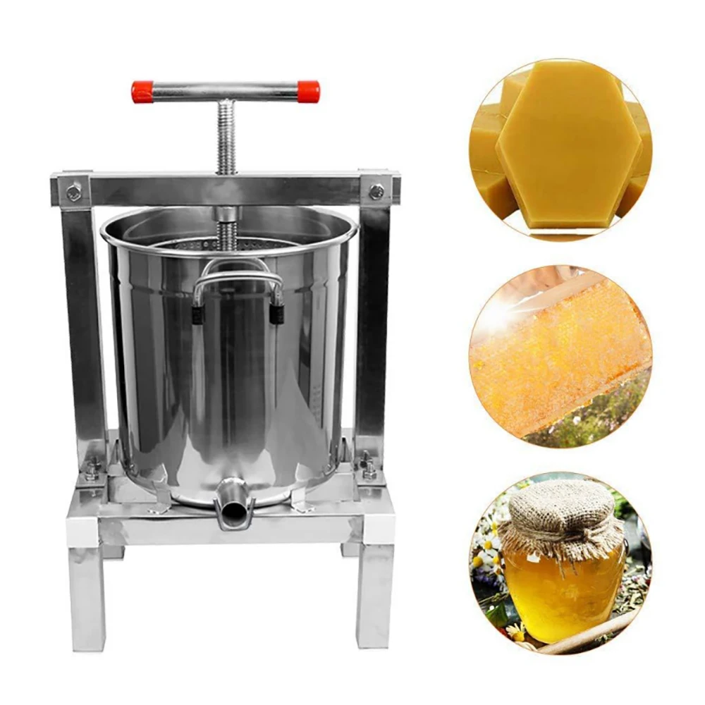 10L Manual Honey Press Machine Stainless Steel Beekeeping Equipment Tools Honey Paraffin Wax Press Machine Honey Rolling Mill
10L Manual Honey Press Machine Stainless Steel Beekeeping Equipment Tools Honey Paraffin Wax Press Machine Honey Rolling Mill