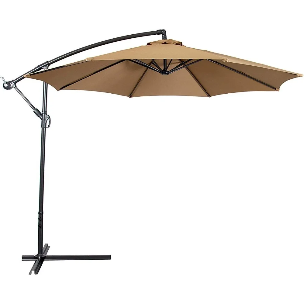 10ft Offset Hanging Market Patio Umbrella w/ Easy Tilt Adjustment, Polyester Shade, 8 Ribs for Backyard, Poolside, Lawn and Gar
10ft Offset Hanging Market Patio Umbrella w/ Easy Tilt Adjustment, Polyester Shade, 8 Ribs for Backyard, Poolside, Lawn and Gar