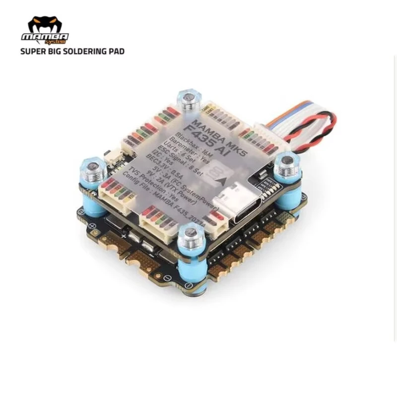 Система контроллера полета Diatone MAMBA F435 AI — MK5 ICM42688P MPU6000 FC&ESC BLS 4-6S для гоночных дронов
Система контроллера полета Diatone MAMBA F435 AI — MK5 ICM42688P MPU6000 FC&ESC BLS 4-6S для гоночных дронов