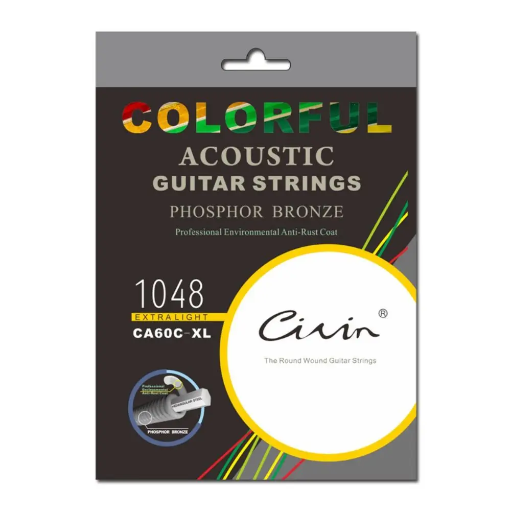 6Pcs/Set Rainbow Acoustic Guitar Strings Colorful Guitar Parts Electric Guitar Shoulder Strap Guitar Strings Universal
6Pcs/Set Rainbow Acoustic Guitar Strings Colorful Guitar Parts Electric Guitar Shoulder Strap Guitar Strings Universal