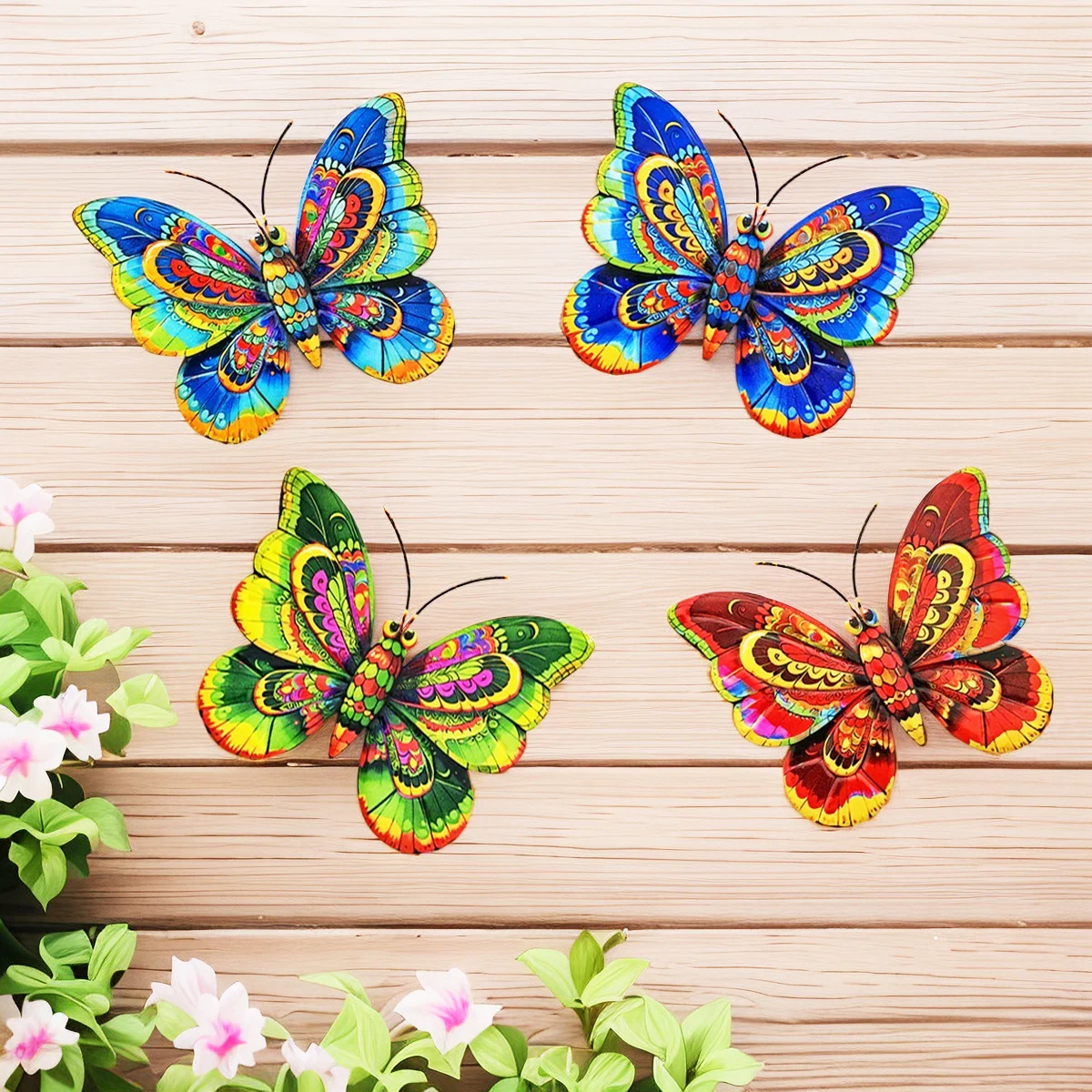 Metal Art Butterfly Wall Decor Colorful Iron Art Butterfly Sculptures Butterfly Hanging Ornament for Outdoor Home Yard Garden
Metal Art Butterfly Wall Decor Colorful Iron Art Butterfly Sculptures Butterfly Hanging Ornament for Outdoor Home Yard Garden