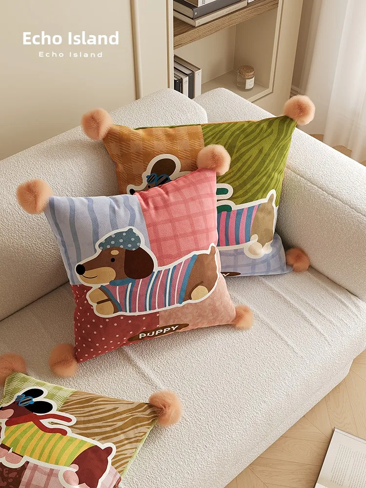 Мягкая подушка в виде мультяшного таксы для дома, со съемным чехлом, для спальни, гостиной, с наполнителем из мягкого флиса
Мягкая подушка в виде мультяшного таксы для дома, со съемным чехлом, для спальни, гостиной, с наполнителем из мягкого флиса