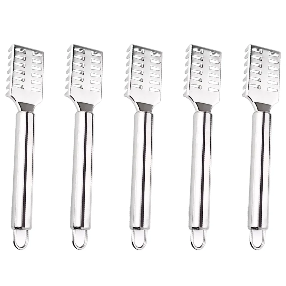 5Pcs Fish Scale Scrapers Stainless Steel Professional Kitchen Tool Fish Scaler Remover Non-Slip Comfortable Grip 
5Pcs Fish Scale Scrapers Stainless Steel Professional Kitchen Tool Fish Scaler Remover Non-Slip Comfortable Grip