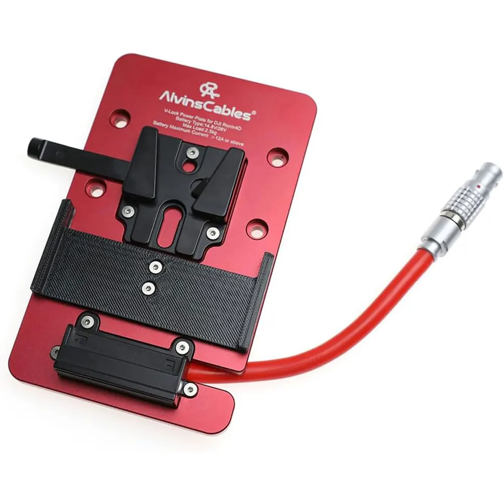 Alvins V Mount Battery Plate for DJI Ronin 4D, with Straight 1B 6-Pin Male DC-in Out Put Battery Mounts Plate V Mount Plate for
Alvins V Mount Battery Plate for DJI Ronin 4D, with Straight 1B 6-Pin Male DC-in Out Put Battery Mounts Plate V Mount Plate for