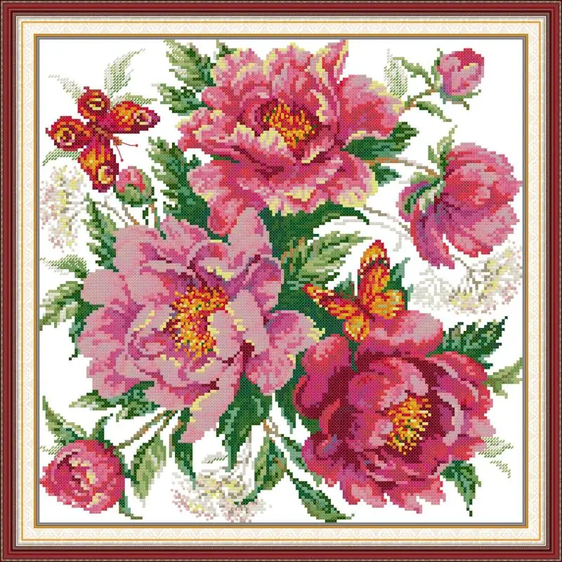 Maydear Full Cross Stitch Kit, 11CT/14CT/16CT/9CT Aida Fabric,DMC Threads Sewing Pattern Embroidery Set-Charming Peony
Maydear Full Cross Stitch Kit, 11CT/14CT/16CT/9CT Aida Fabric,DMC Threads Sewing Pattern Embroidery Set-Charming Peony