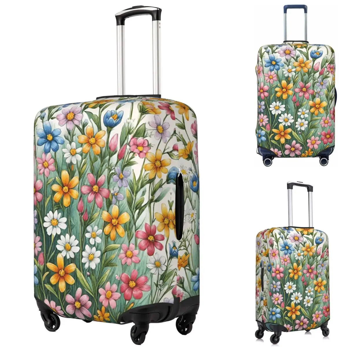 Dense Floral Color Flowers Suitcase Cover Protection Elastic Trip Luggage Protector Covers for 18-32 Inch
Dense Floral Color Flowers Suitcase Cover Protection Elastic Trip Luggage Protector Covers for 18-32 Inch