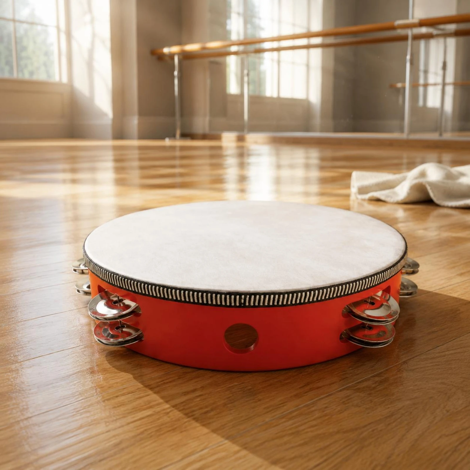 Double Row Tambourine Dance Performance Red Tambourine Percussion Instrument Loud Jingling Discs Music Tool Bright Sound
Double Row Tambourine Dance Performance Red Tambourine Percussion Instrument Loud Jingling Discs Music Tool Bright Sound