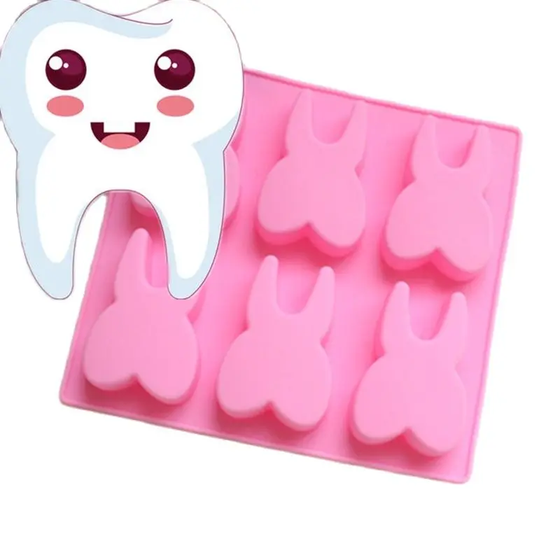 Teeth Chocolate Fondant Cake Decoration Tools Pudding Mould Cake Mold 3D Tooth Shaped Silicone Cute 6-hole Molds Jelly K568
Teeth Chocolate Fondant Cake Decoration Tools Pudding Mould Cake Mold 3D Tooth Shaped Silicone Cute 6-hole Molds Jelly K568