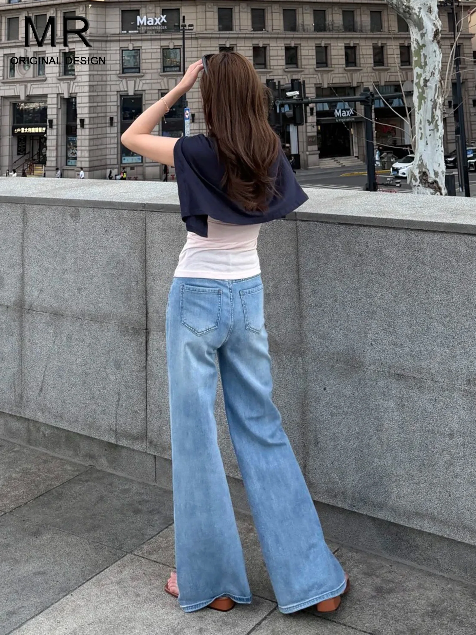 Light Blue High Waist Bell Bottom Denim Jeans Women's Summer Thin Loose Slimming Long Pants Casual American Style
Light Blue High Waist Bell Bottom Denim Jeans Women's Summer Thin Loose Slimming Long Pants Casual American Style