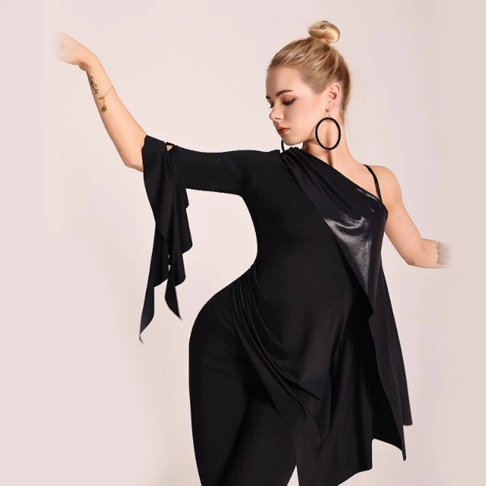 UDANCE Latin Dance Top Women's Premium Edition Fashion Dance Dress with Slanted Shoulders and Long Sleeves A38 creativity
UDANCE Latin Dance Top Women's Premium Edition Fashion Dance Dress with Slanted Shoulders and Long Sleeves A38 creativity