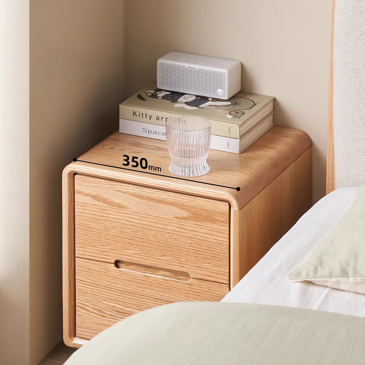 # Luxury Nordic Modern Style Solid Oak Bedside & Storage Cabinet& Nightstand With 2 Drawers
# Luxury Nordic Modern Style Solid Oak Bedside & Storage Cabinet& Nightstand With 2 Drawers