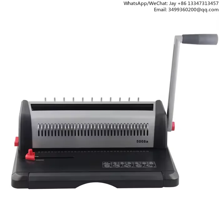 WD-5008 A4 Desktop Office Document Binding Machine Manual Plastic Comb 34-Hole Rubber Ring Paper Folder For Efficient
WD-5008 A4 Desktop Office Document Binding Machine Manual Plastic Comb 34-Hole Rubber Ring Paper Folder For Efficient