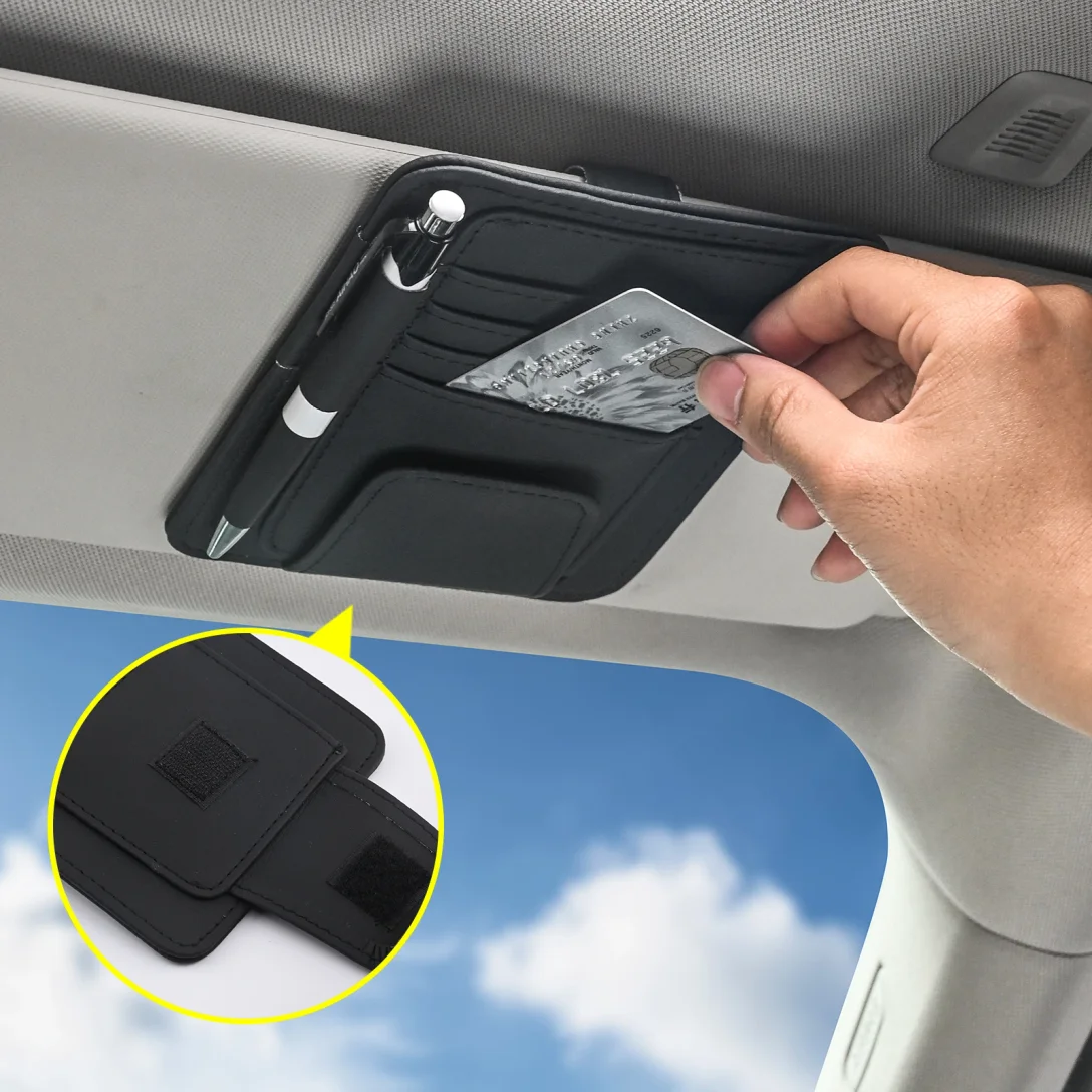 Car Visor Organizer Multi-Pocket Pouch Bag Card Glasses Storage Holder Scratch-resistant Auto Visor Holder For Car Interior Car
Car Visor Organizer Multi-Pocket Pouch Bag Card Glasses Storage Holder Scratch-resistant Auto Visor Holder For Car Interior Car