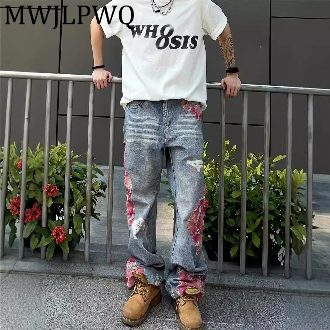 MWJLPWQ Design Sense, лоскутные джинсы в стиле панк для мужчин, ленивый стиль, лето 2022, тонкие утягивающие расклешенные брюки в американском стиле High Street 11954
MWJLPWQ Design Sense, лоскутные джинсы в стиле панк для мужчин, ленивый стиль, лето 2022, тонкие утягивающие расклешенные брюки в американском стиле High Street 11954