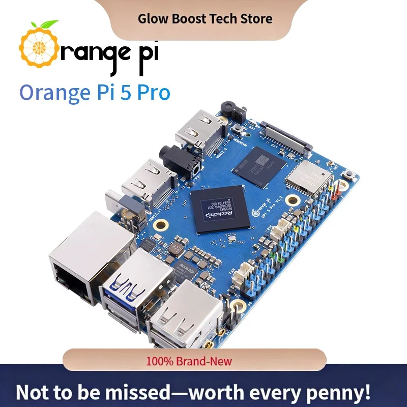 Glow Orange Pi 5 Pro 4 8 16 ГБ Ram Одноплатный компьютер RK3588S LPDDR5 Wifi5.0-BT5 Макетная плата M2.0 Поддержка SSD Oran
Glow Orange Pi 5 Pro 4 8 16 ГБ Ram Одноплатный компьютер RK3588S LPDDR5 Wifi5.0-BT5 Макетная плата M2.0 Поддержка SSD Oran