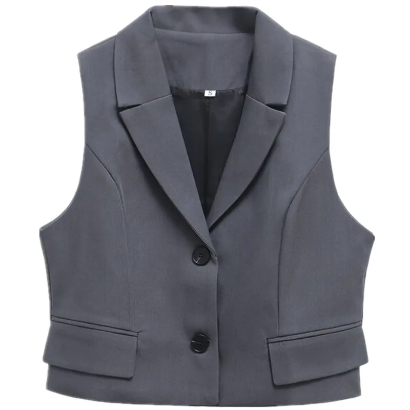Casual Svel Vest 2024 Autumn Winter New Women's Design Flip Cover Collar Leisure No Sve Tank Top V-ne ort Length
Casual Svel Vest 2024 Autumn Winter New Women's Design Flip Cover Collar Leisure No Sve Tank Top V-ne ort Length