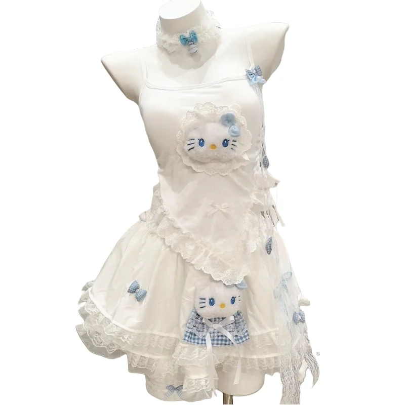 Cartoon Pattern Hot Girl Camisole Sexy Vest HelloKitty Fluffy and Cute Sweet Princess Style Mini Skirt with Girl's ChristmasGift
Cartoon Pattern Hot Girl Camisole Sexy Vest HelloKitty Fluffy and Cute Sweet Princess Style Mini Skirt with Girl's ChristmasGift