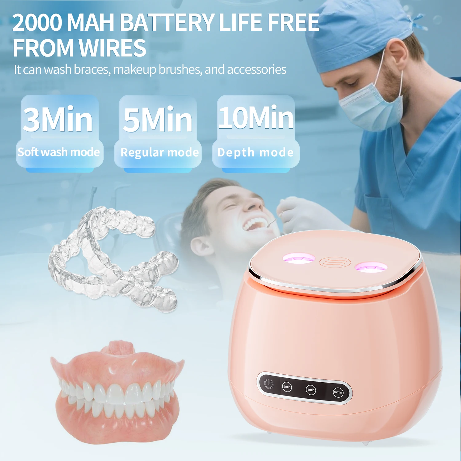 Ультразвуковая мойка 48 кГц с автоматическим управлением, питание от USB, для глубокой очистки зубных протезов, ювелирных изделий, ремешков для часов, кистей для макияжа, для домашнего использования
Ультразвуковая мойка 48 кГц с автоматическим управлением, питание от USB, для глубокой очистки зубных протезов, ювелирных изделий, ремешков для часов, кистей для макияжа, для домашнего использования