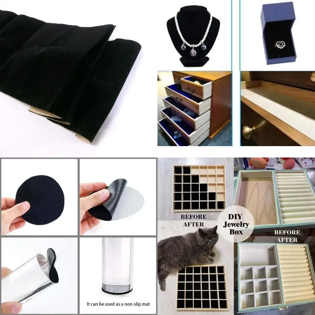 J78F 1 Roll Self-adhesive Flock Liner Jewelry Drawer Contact Paper Craft
J78F 1 Roll Self-adhesive Flock Liner Jewelry Drawer Contact Paper Craft