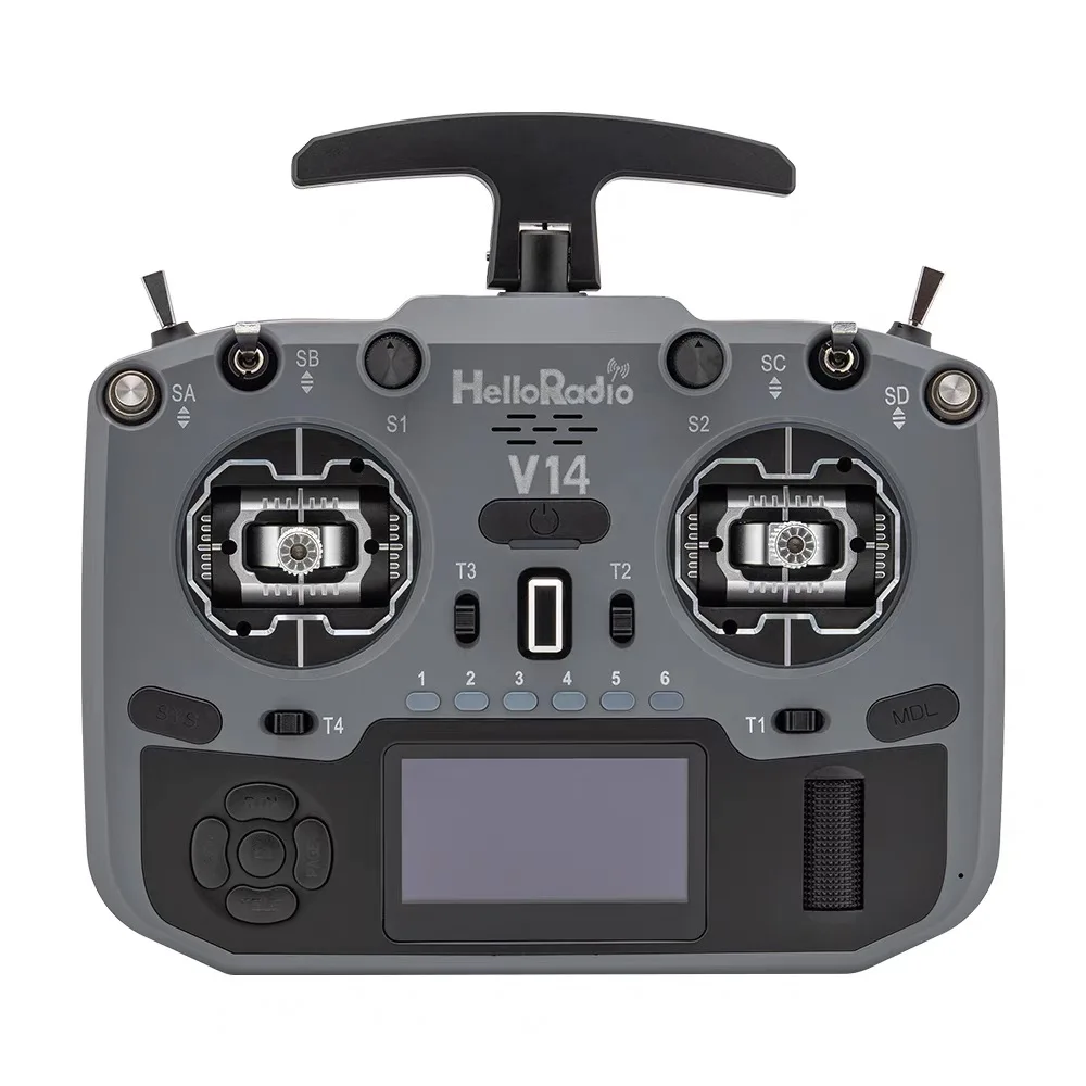HelloRadio V14 MAX R9 FPV-пульт дистанционного управления с открытым исходным кодом, высокочастотный полноразмерный джойстик с прошивкой EDGTX, изготовленный из пластика и металла
HelloRadio V14 MAX R9 FPV-пульт дистанционного управления с открытым исходным кодом, высокочастотный полноразмерный джойстик с прошивкой EDGTX, изготовленный из пластика и металла