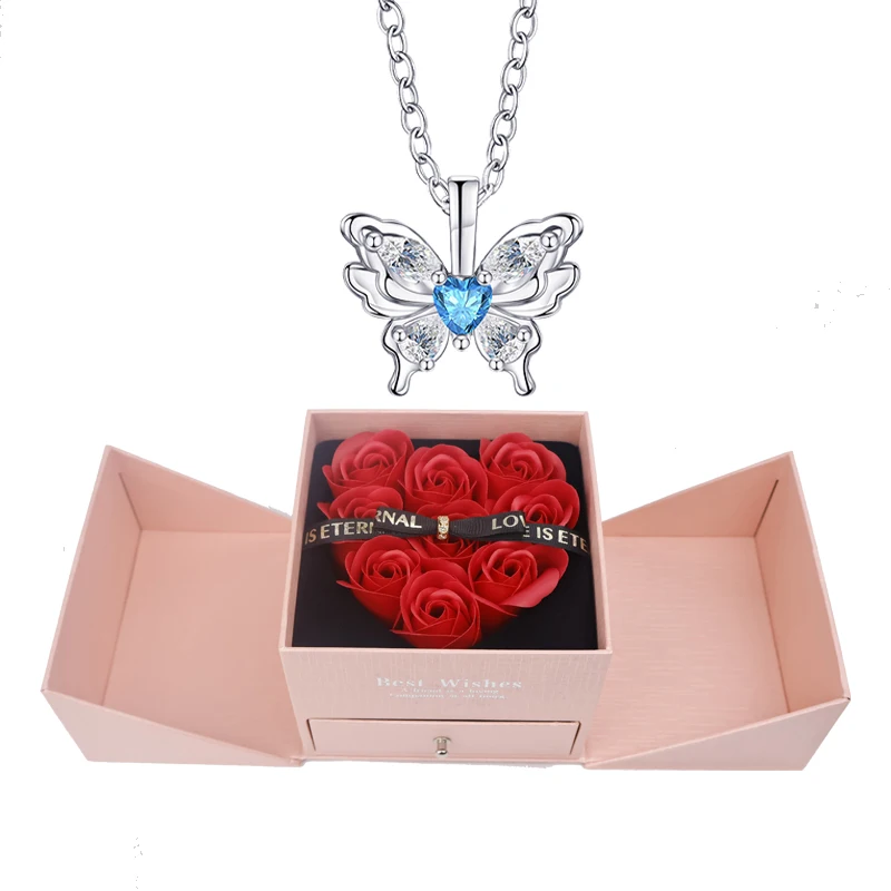 Stars Moon Copper Pendant Necklaces With Love Rose Bow Gift Box 2025 For Women Wife Mother Hot Selling Birthday Christmas Gifts
Stars Moon Copper Pendant Necklaces With Love Rose Bow Gift Box 2025 For Women Wife Mother Hot Selling Birthday Christmas Gifts