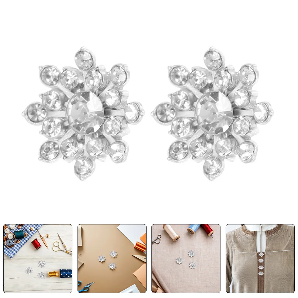 50Pcs Snowflake Rhinestone Buttons 15mm Sparkly Decorative Sewing Buttons DIY Jewelry Making Holiday Craft Supplies
50Pcs Snowflake Rhinestone Buttons 15mm Sparkly Decorative Sewing Buttons DIY Jewelry Making Holiday Craft Supplies