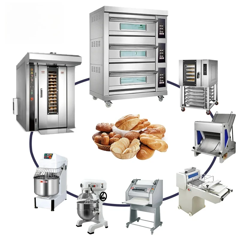 One Stop Dough Press Divider Dough Mixer Pizza Oven Commercial Bread Maker Baking Equipment
One Stop Dough Press Divider Dough Mixer Pizza Oven Commercial Bread Maker Baking Equipment